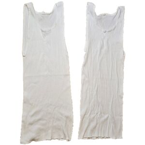 Vtg 90s Fruit Of The Loom Lot 2 Tank Top Men’s Lg 42-44 Grunge Rockabilly Retro